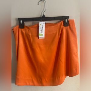 Evolutionary Orange Skirt Elastic Waist Band Size L